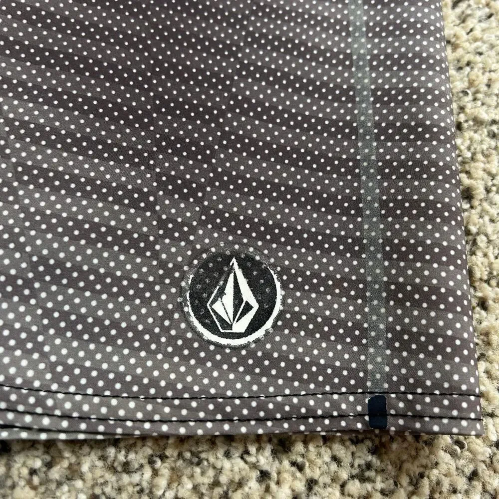 Volcom Men's Board Shorts Size 36 Gray Blue Surf Beach Vacation